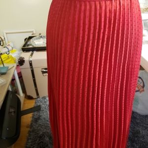 Long pleated skirt